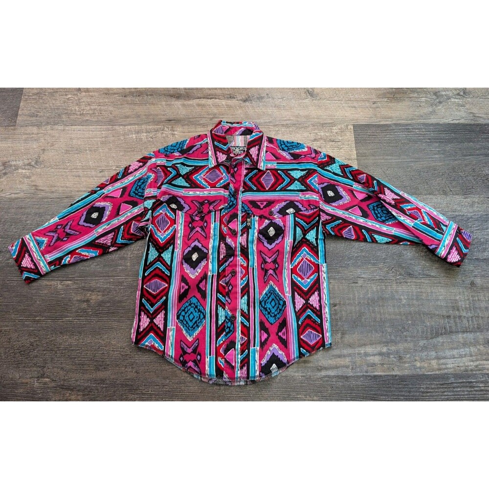 Vintage Brooks & Dunn Kids Shirt Small Panhandle Slim 90's Southwestern USA